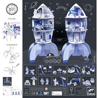 Space Rocket Colour,Assemble & Play - Djeco
