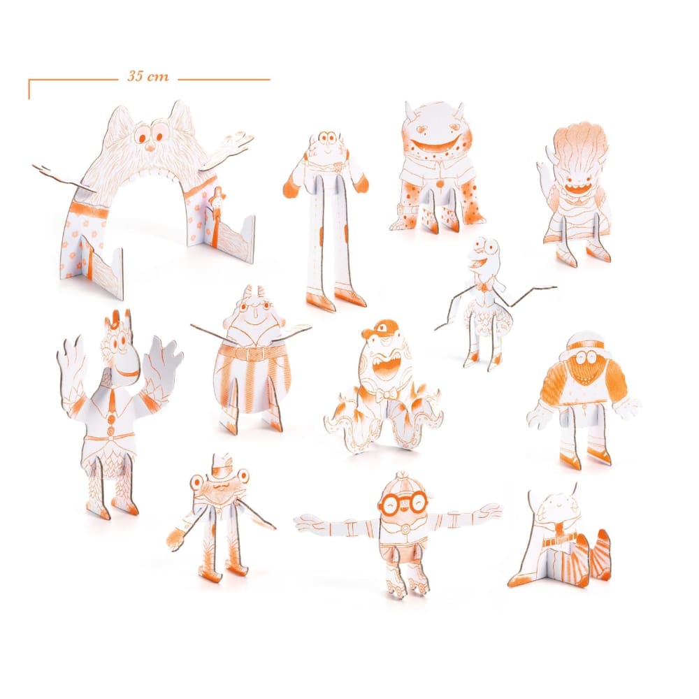 Team Monsters Colour Assemble & Play - Djeco
