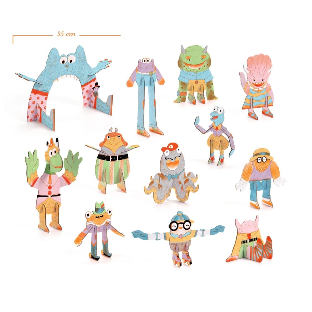 Team Monsters Colour Assemble & Play - Djeco