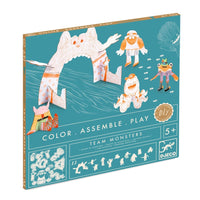Team Monsters Colour Assemble & Play - Djeco