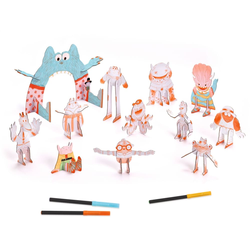 Team Monsters Colour Assemble & Play - Djeco