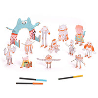 Team Monsters Colour Assemble & Play - Djeco