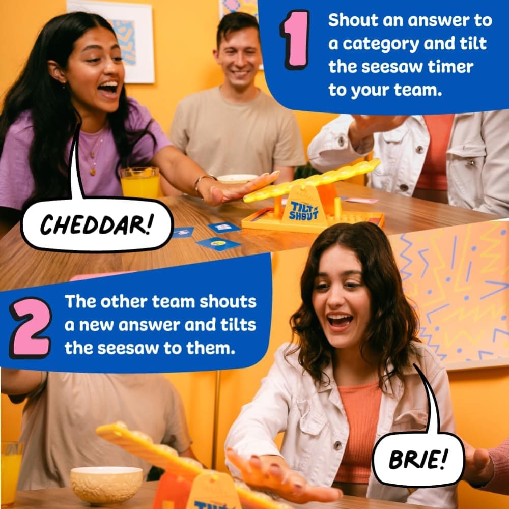 Tilt ’n’ Shout Family Board Game - Big Potato Games