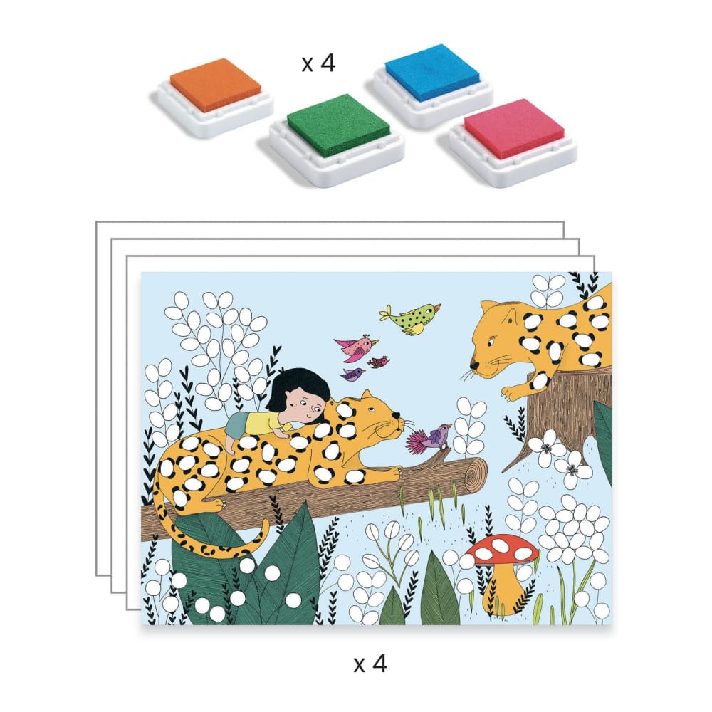 Touch Finger Painting Kit - Djeco