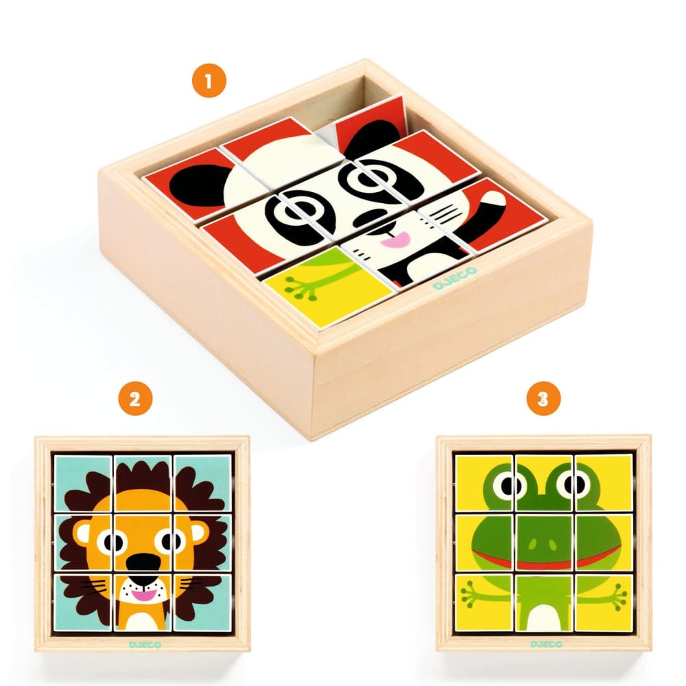 Tournanimo Block Cube Puzzle - Djeco