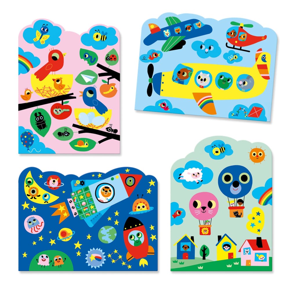 Water Based Colouring Kit - Hidden in the Sky - Djeco