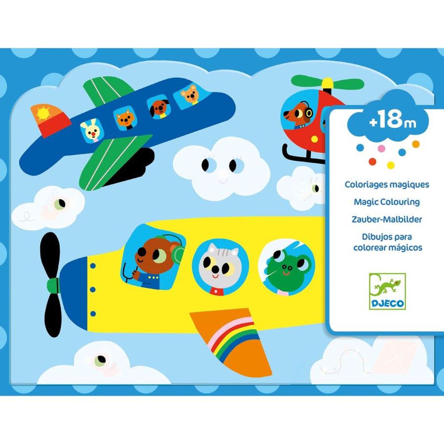 Water Based Colouring Kit - Hidden in the Sky - Djeco