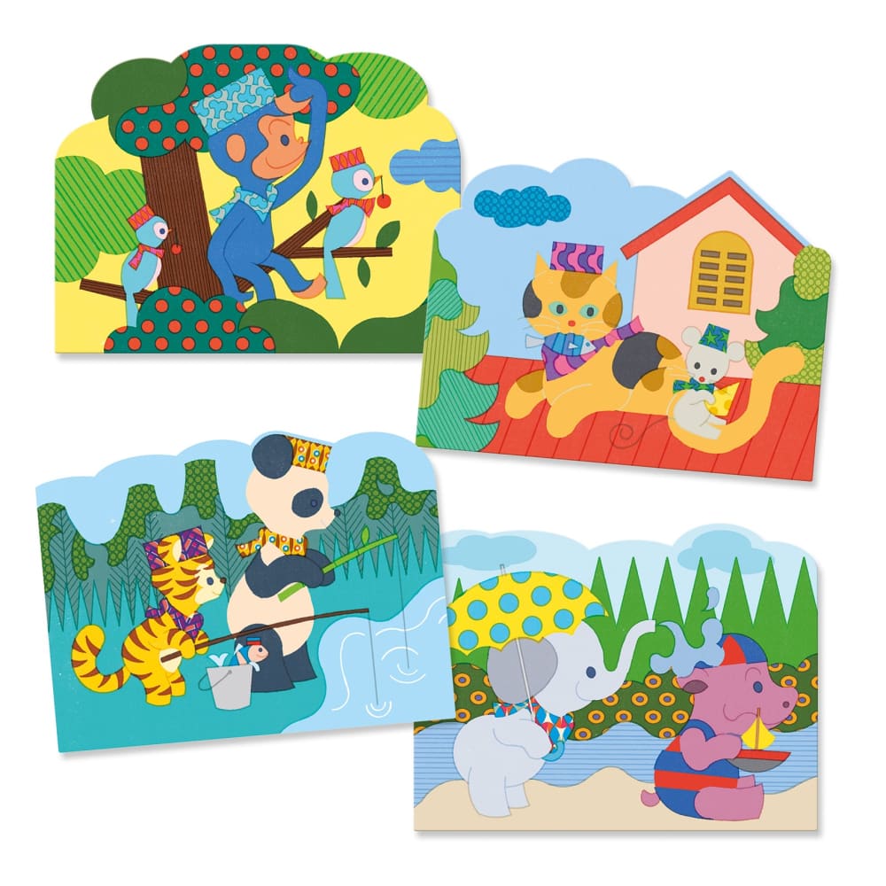 Water Based Colouring Kit - Hidden Outside - Djeco