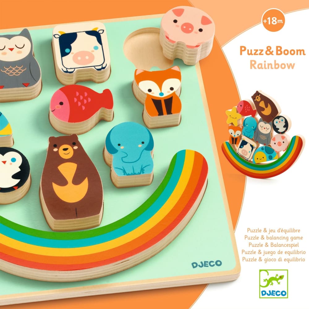 Wood Balancing Puzzle Animals - Djeco