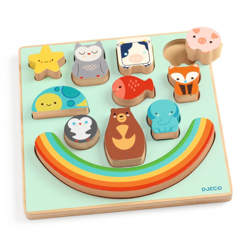 Wood Balancing Puzzle Animals - Djeco