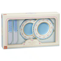 Wood Side Plates and Knives - Orange Tree Toys 5067064328506