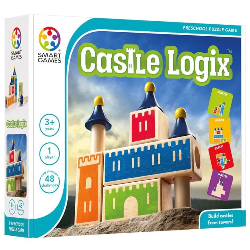 Wooden Castle Logix Building Puzzle · BrightMinds UK