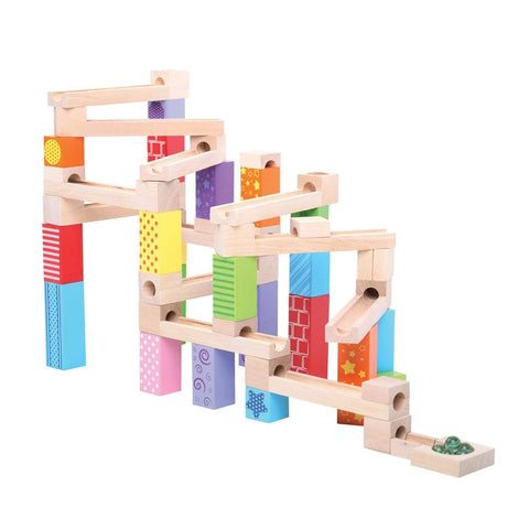 Image of Bigjigs Wooden Marble Run - Toys 691621517864