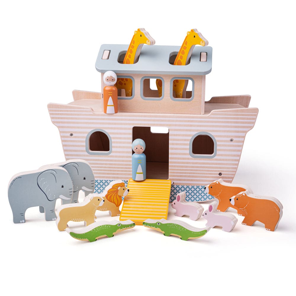 Wooden Noah s Arc with Animals BrightMinds UK