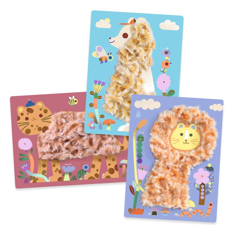 Wool & Velcro Fluffy Friends Activity - Djeco