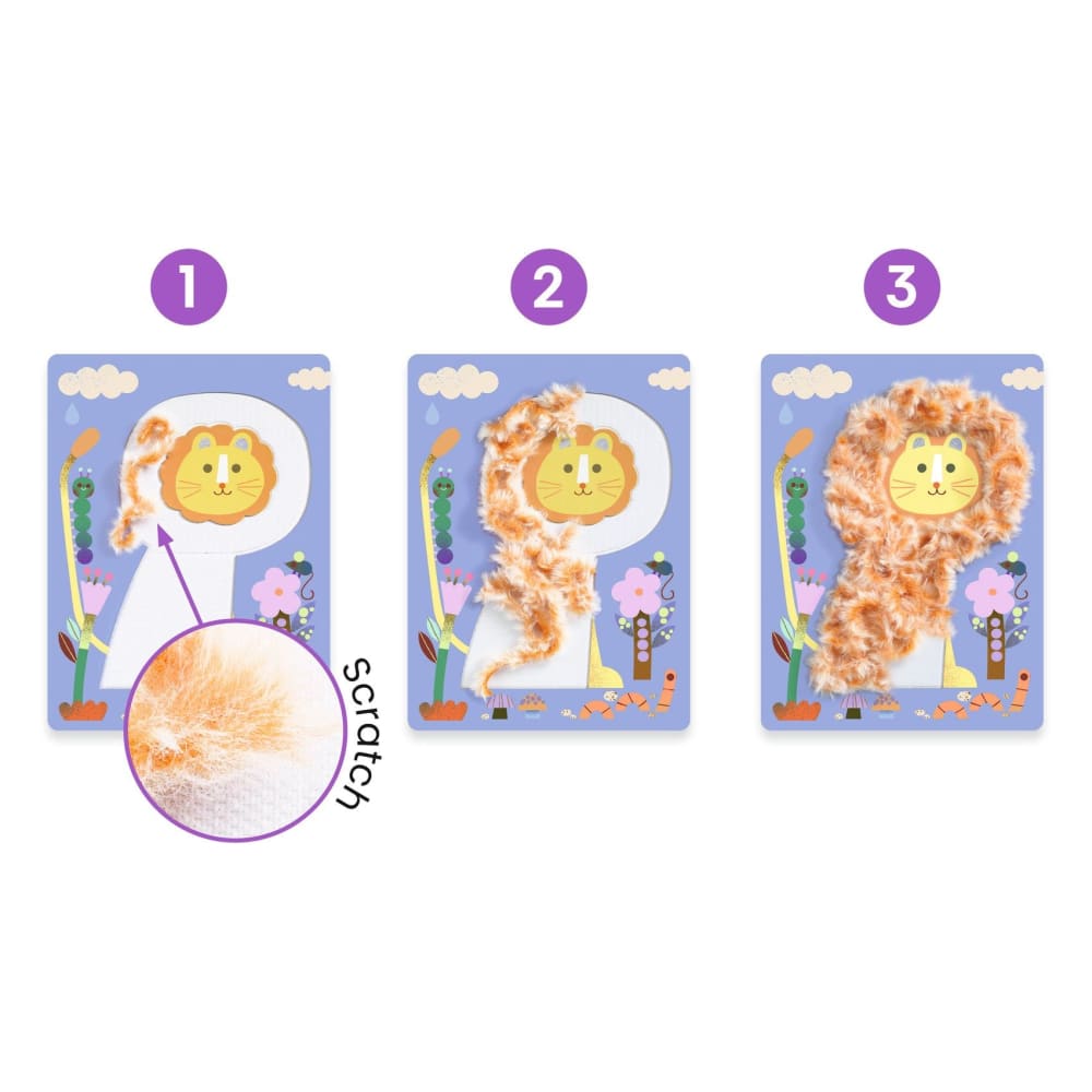 Wool & Velcro Fluffy Friends Activity - Djeco