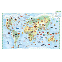World’s animal puzzle + booklet - 100 pcs - Djeco