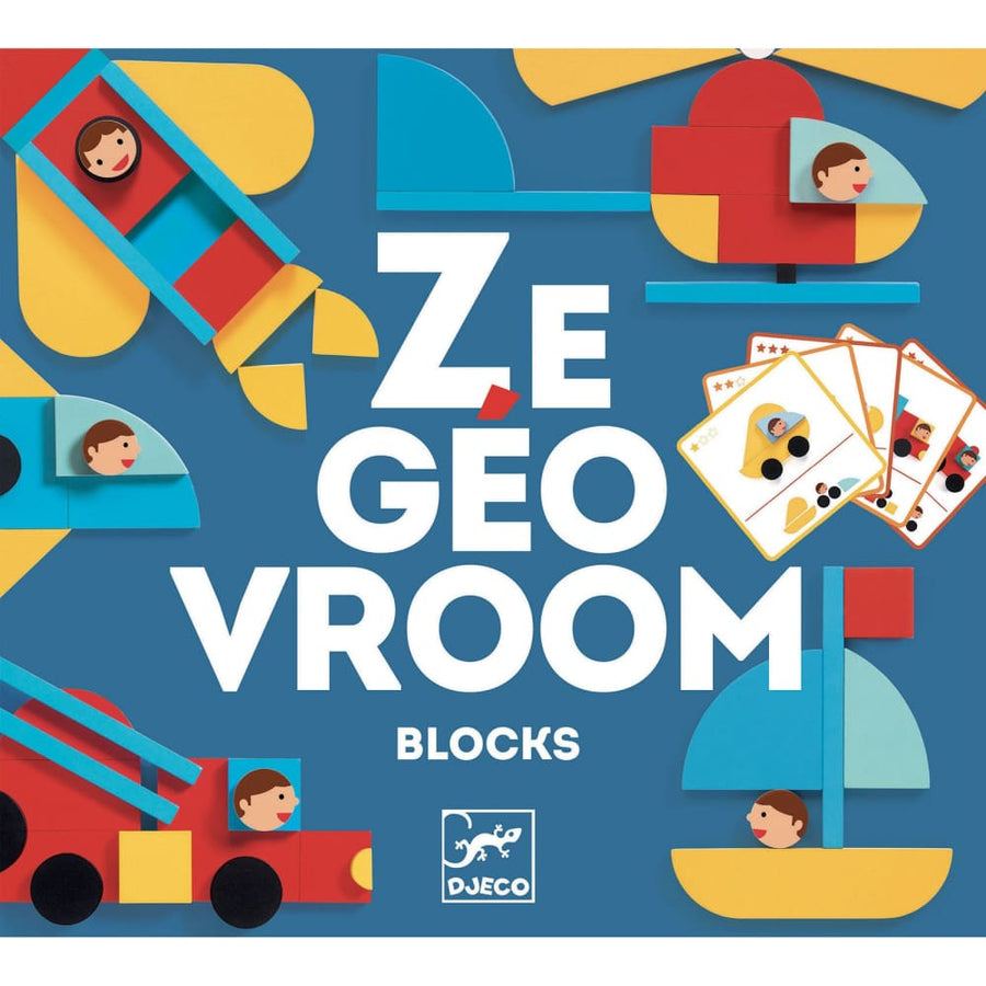 Ze Geo Vroum Construction Game - Djeco