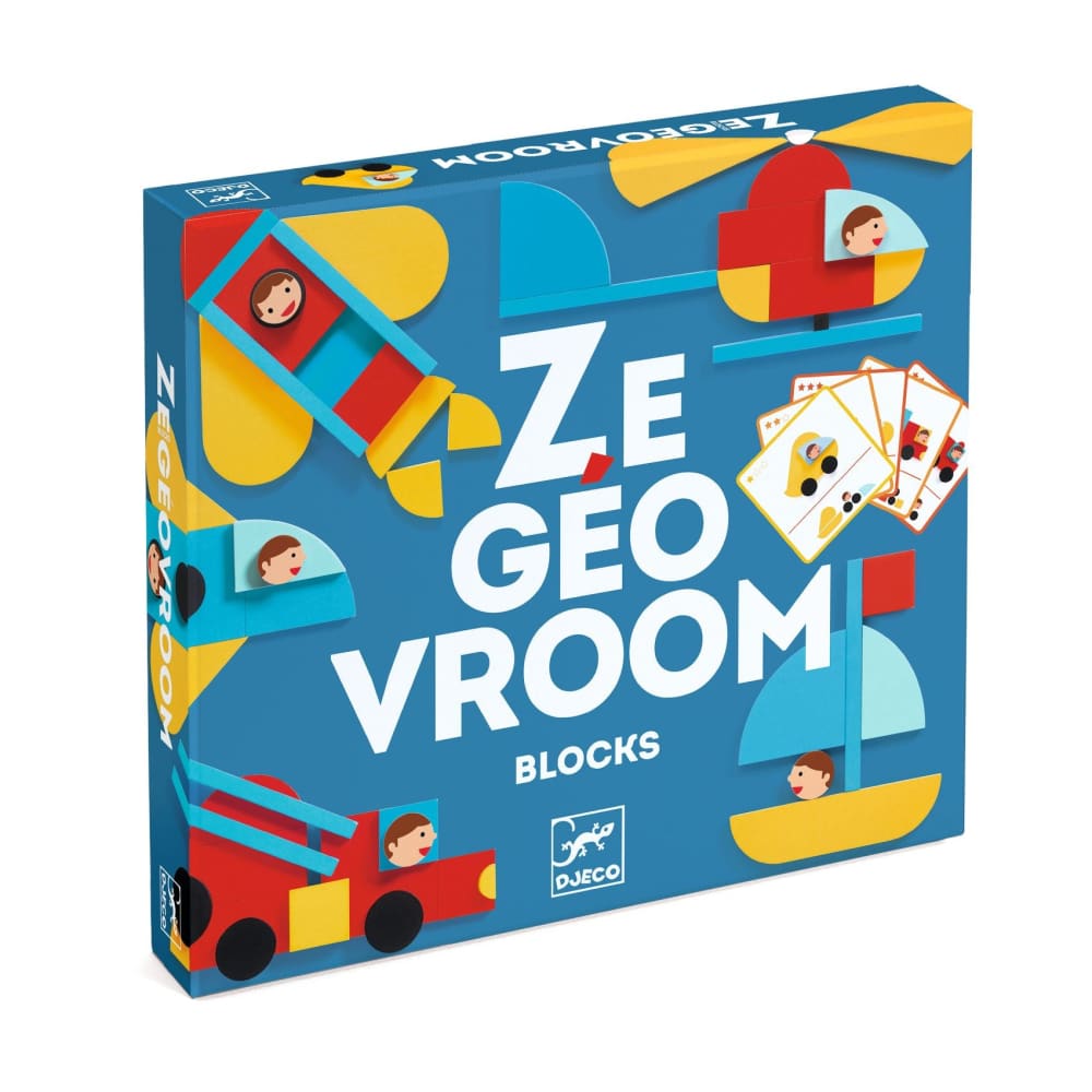 Ze Geo Vroum Construction Game - Djeco