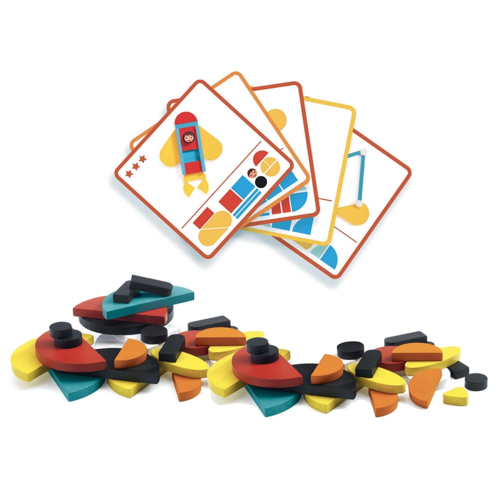 Ze Geo Vroum Construction Game - Djeco