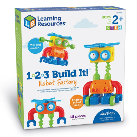 Image of 1-2-3 Build It! Robot Factory - Learning Resources 765023028690
