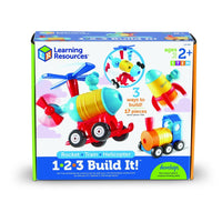 1 2 3 Build it Rocket Train Helicopter - Learning Resources 765023028591