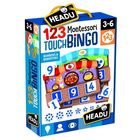 Image of 123 Montessori Touch Bingo - HeadU 8059591421109