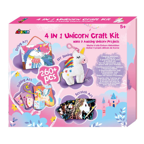 Image of 4 in 1 Unicorn Craft Kit - 4M Great Gizmos 6920773317720