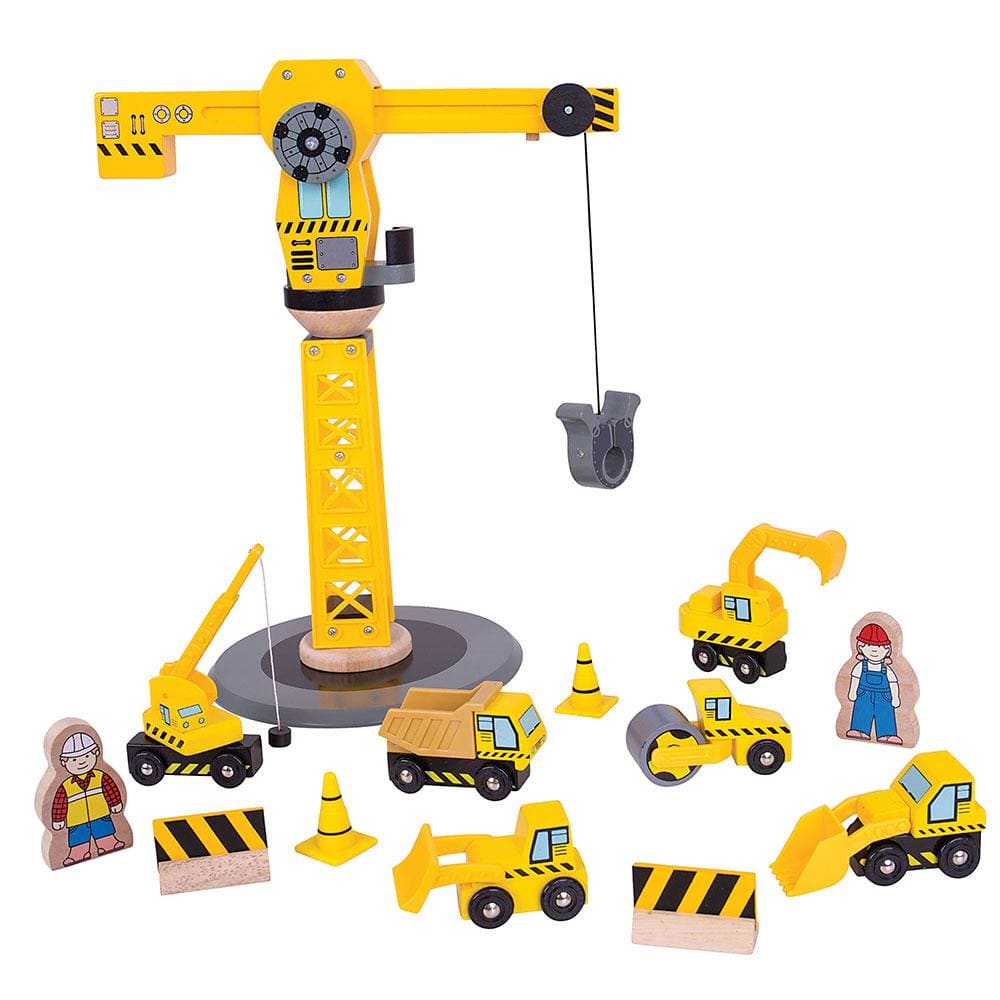 Bigjigs Rail Big Crane Construction Set