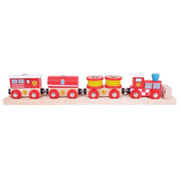 Bigjigs Fire & Rescue Train (BJT474) - Rail 691621094747