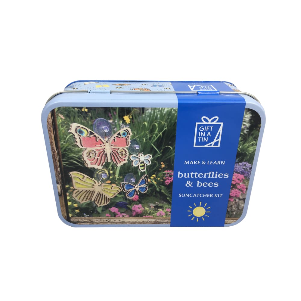 Butterflies & Bees Suncatcher Kit Gifts in a Tin - Apples to Pears 5050588010064