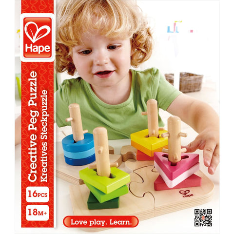 Image of Creative Peg Puzzle - Hape 6943478002586