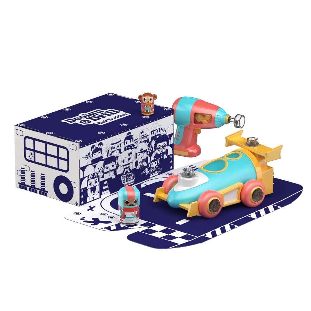Design Drill Bolt Buddies Race Car - Learning Resources 086002041869