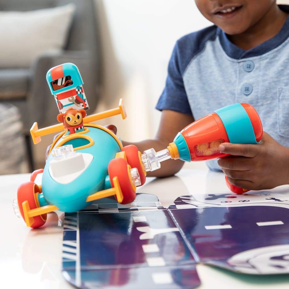 Design Drill Bolt Buddies Race Car - Learning Resources 086002041869