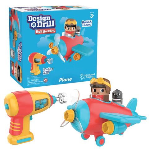 Image of Design & Drill® Bolt Buddies® Plane - Learning Resources
