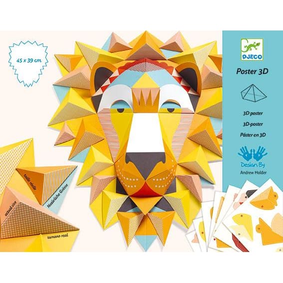 Djeco Giant 3D Poster The King - 3070900094475