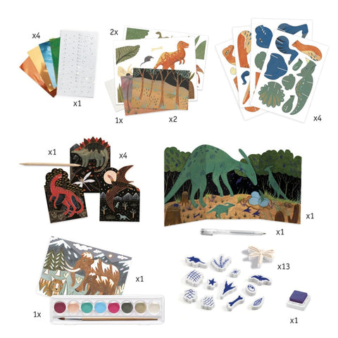 Image of Djeco Multi-activity Kit The world of dinosaurs - 3070900093317