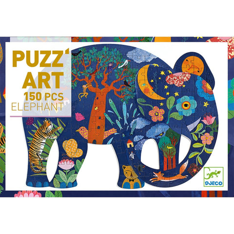 Image of Djeco Puzz’art Elephant 150 piece - 3070900076525