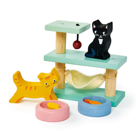 Image of Dovetail Dolls House Pet Cats Set - Tender Leaf Toys 191856081616