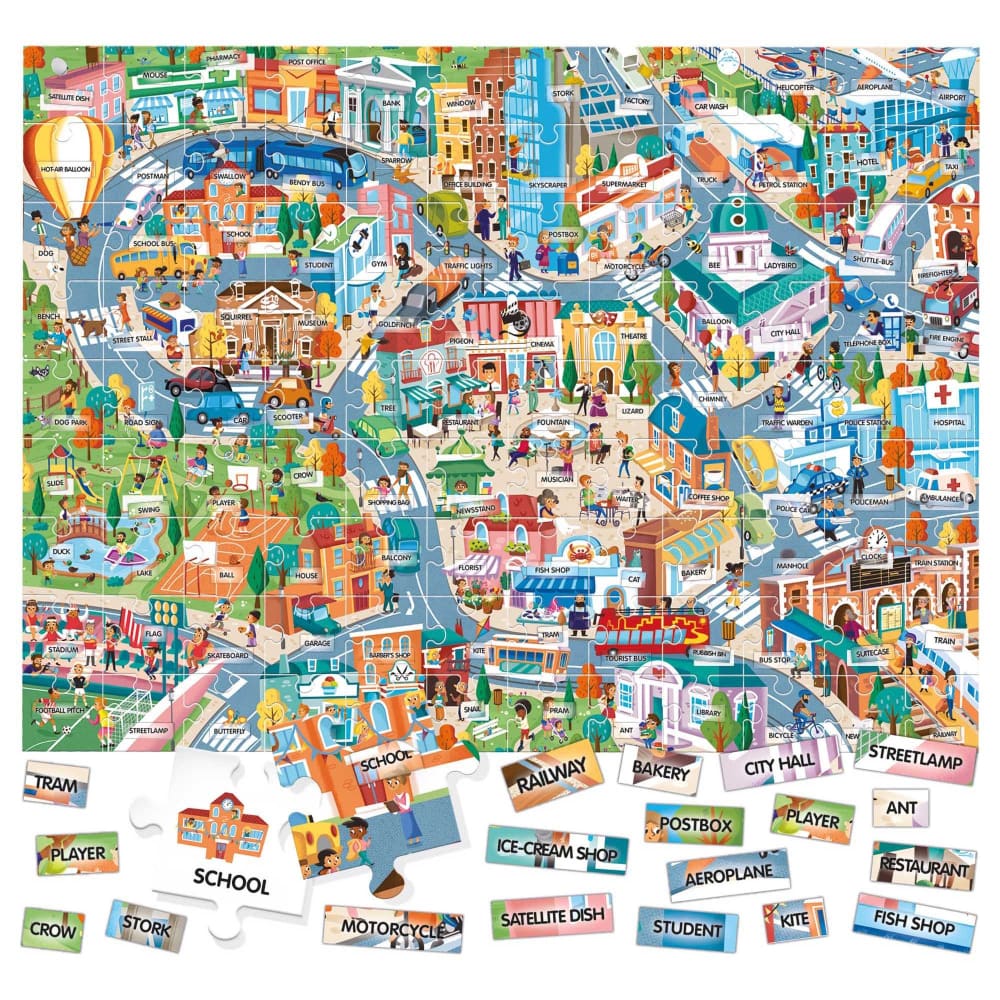 Easy English 100 Words City - HeadU 8059591421000