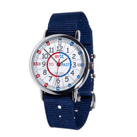 Easyread Time Teaching Wrist Watch Red & Blue face navy blue - Teacher 0799439456204