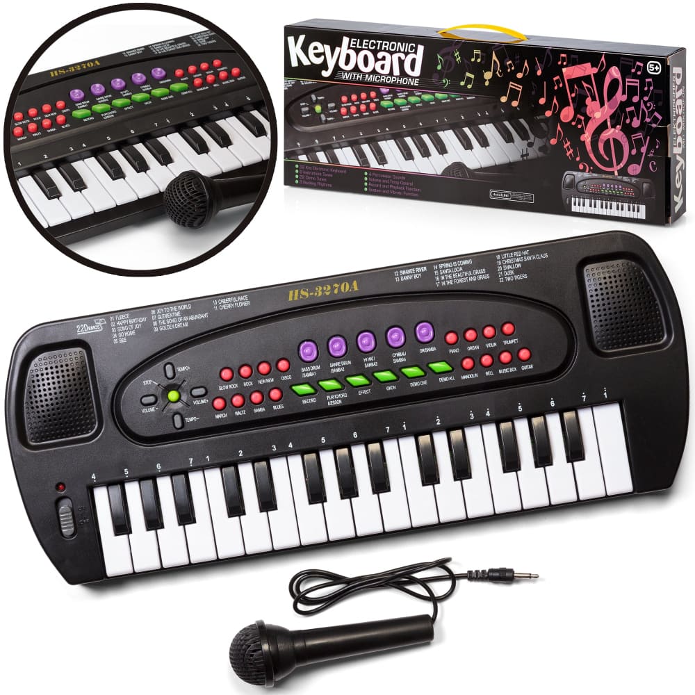 Electronic Keyboard and Karaoke Microphone Set - Tobar
