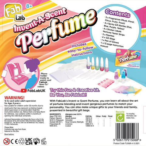 Image of FabLab Invent-a-scent Perfume - 5026175215068