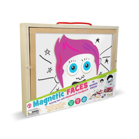 Image of Faces Activity wooden box - Fiesta 5034309116075