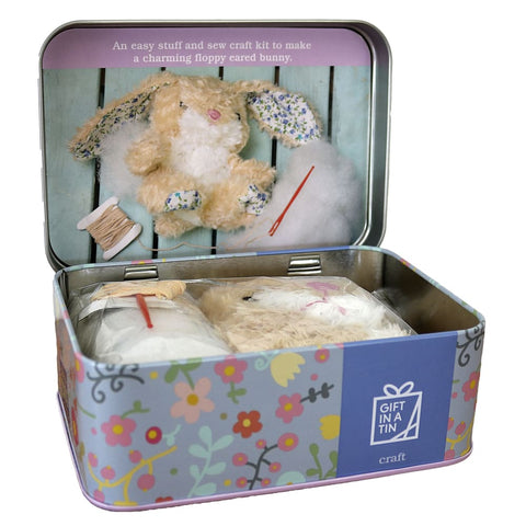 Image of Floral Bunny Sew Me Up Gift in a Tin - Apples to Pears 5050588008351