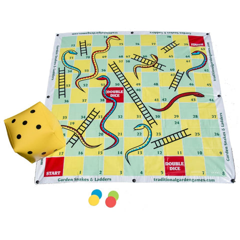 Image of Garden Snakes & Ladders 2m x - Traditional Games