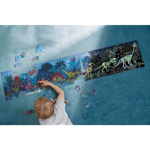 Image of Glow in the Dark Dinosaur Puzzle - Hape 6943478035522