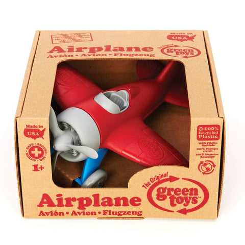 Image of Green Toys Airplane - Red Wings - 816409010263