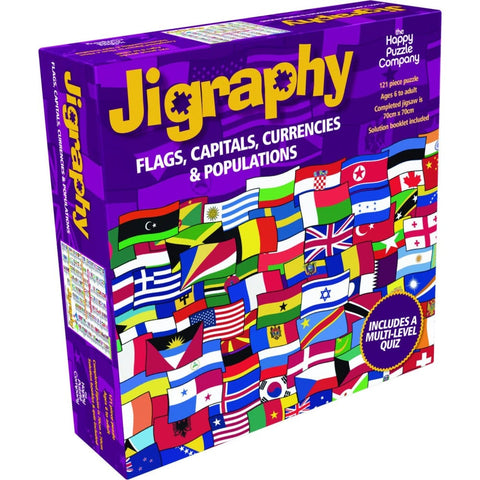Image of Happy Puzzle Jigraphy Flags Map - Company