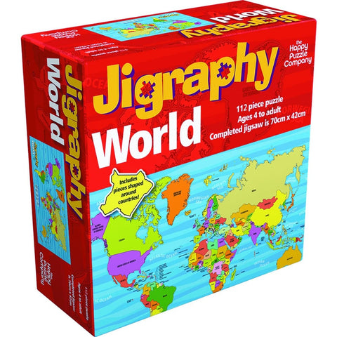 Image of Happy Puzzle Jigraphy World Map - Company